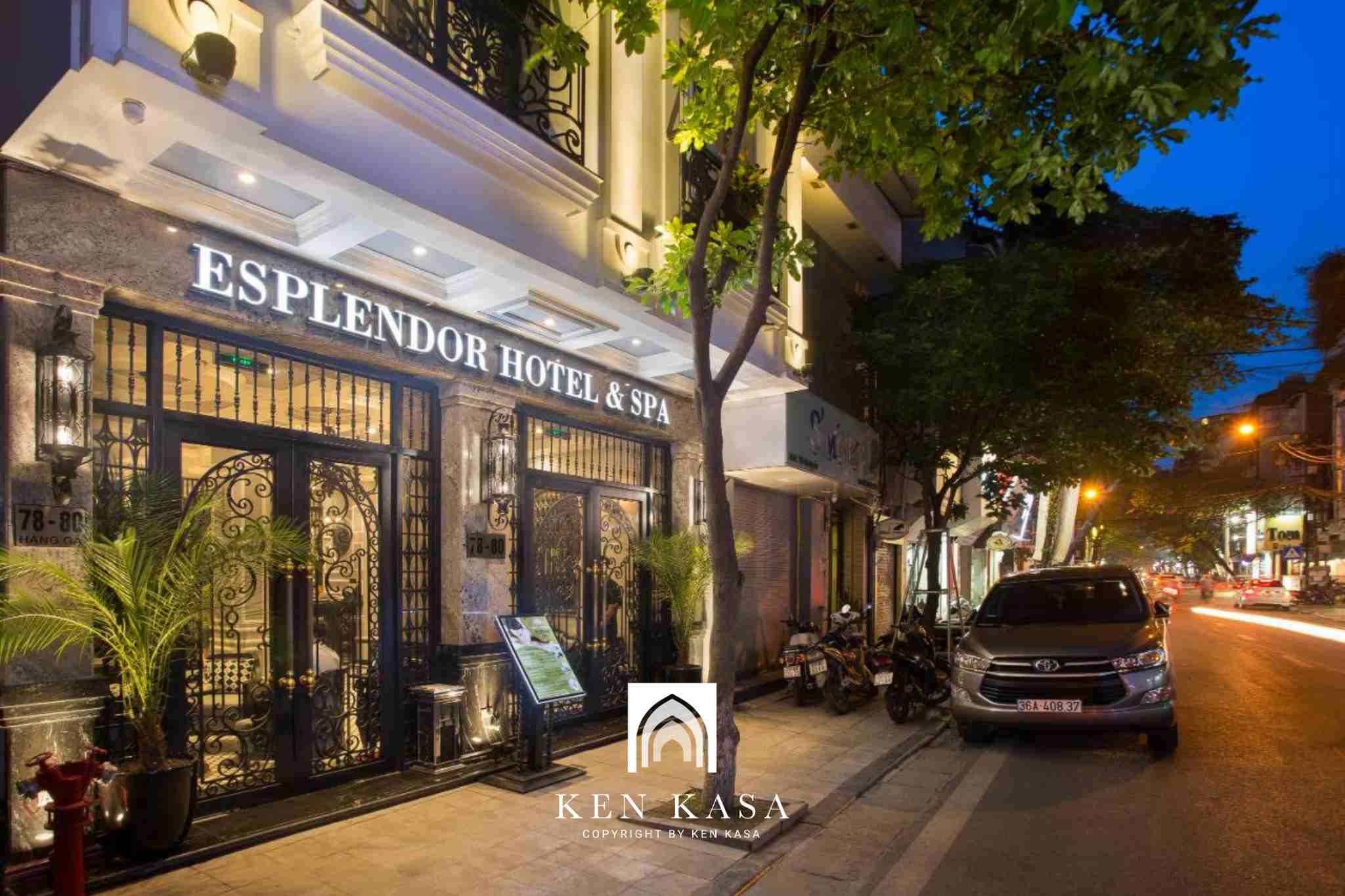 Lối thiết kế ngoại thất của Hanoi Esplendor Hotel and Spa 